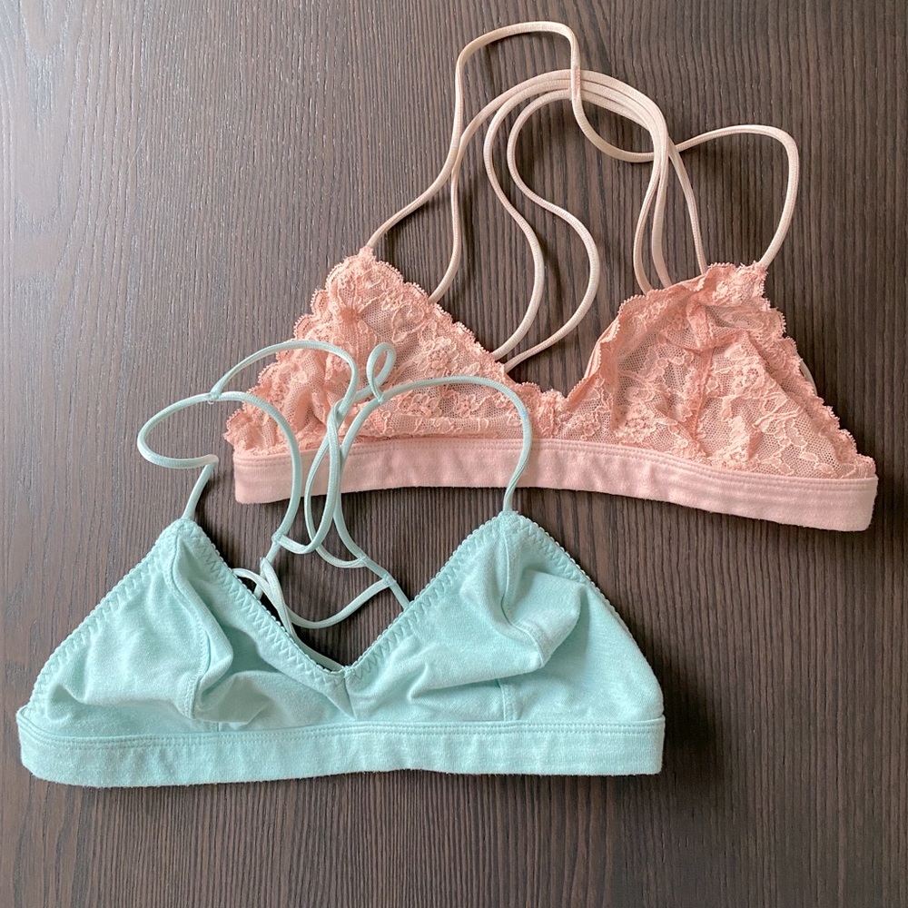Two VS bralettes